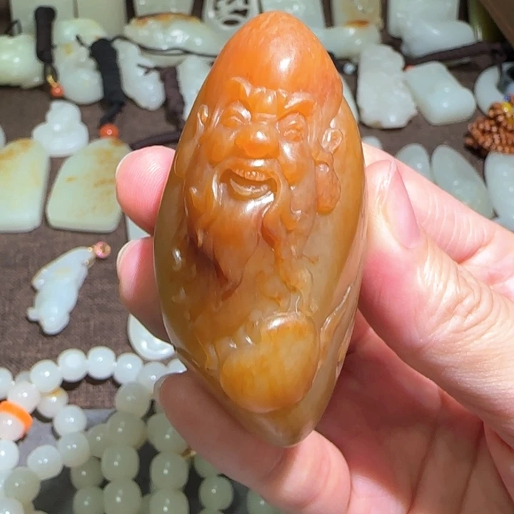 一***儿和田玉未镶嵌把件