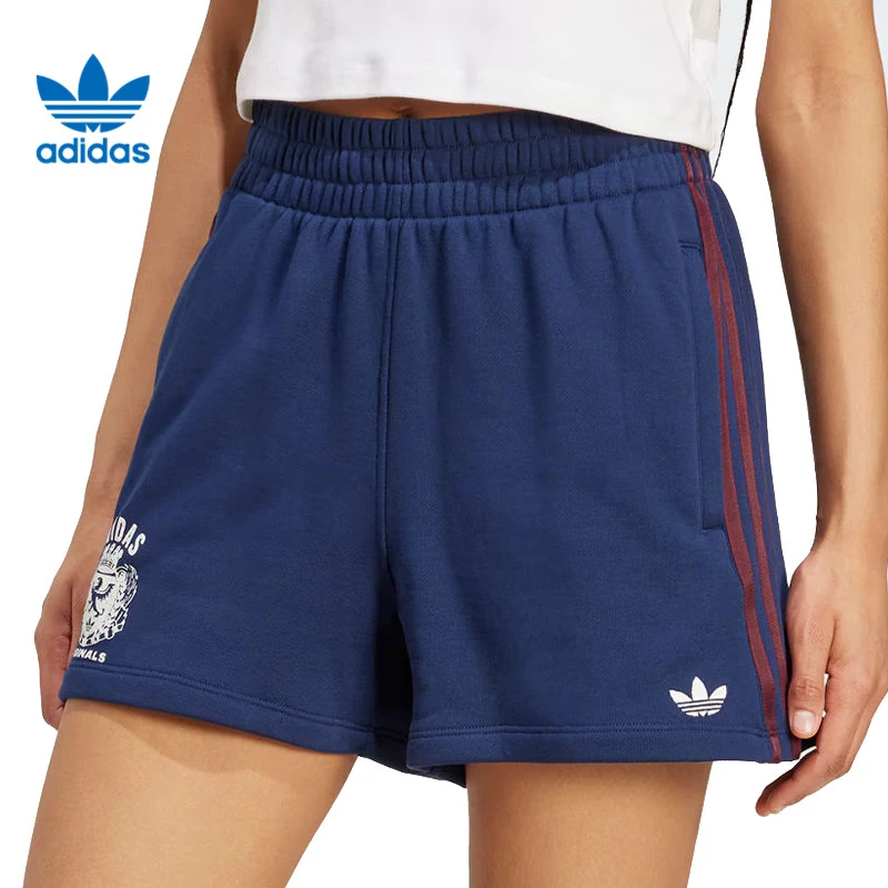 adidas阿迪达斯【吾】三叶草女子运动休闲短裤裤子JW6065