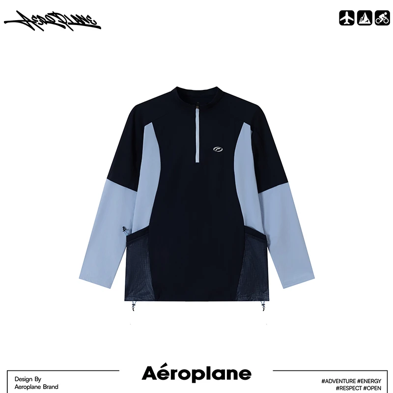 9036-OUTDOOR SHIRT 小众设计潮牌买手 户外拼接打底速干长袖T恤