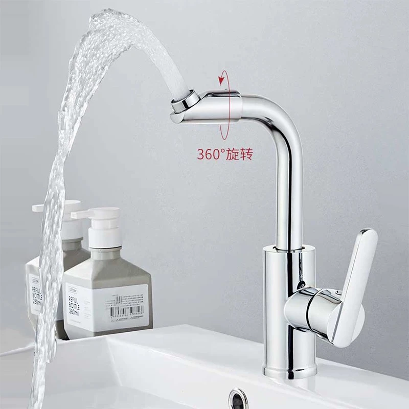 卫生间面盆龙头冷热水厨房水龙头可旋转