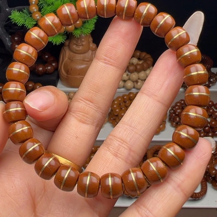 紫金鼠手串卡9纯色一线天
