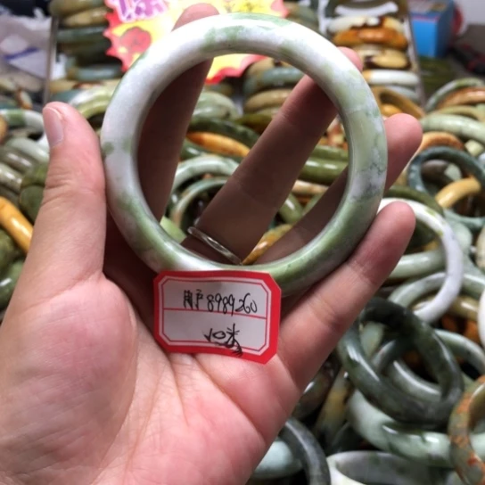 未镶嵌蛇纹石玉手镯用****6