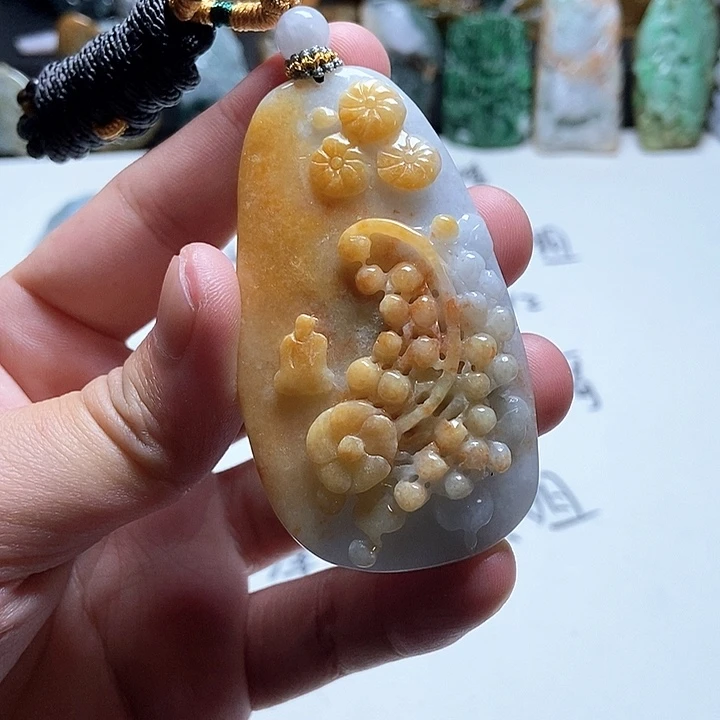 翡翠未镶嵌颈饰翡翠a货