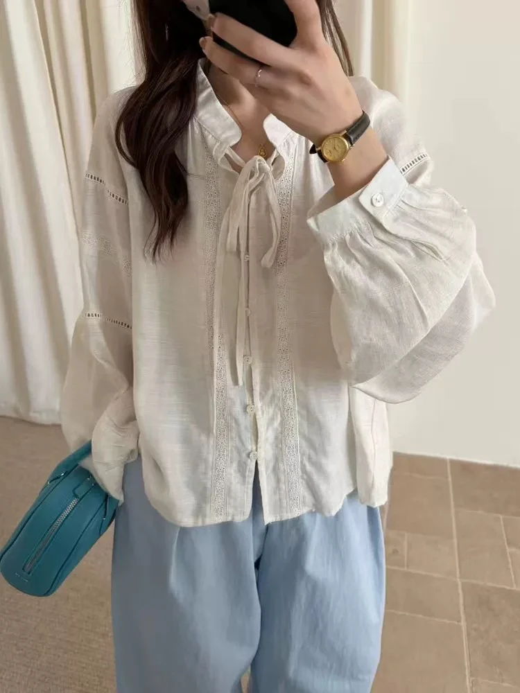 【阿二推荐】8500气质百搭绑带衬衣