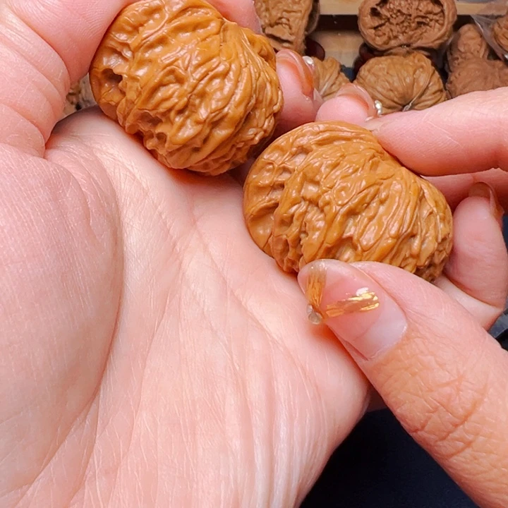 吊坠文玩核桃磨盘42矮桩