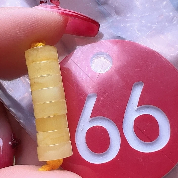 蜜蜡裸石未镶嵌7mm 精工隔片