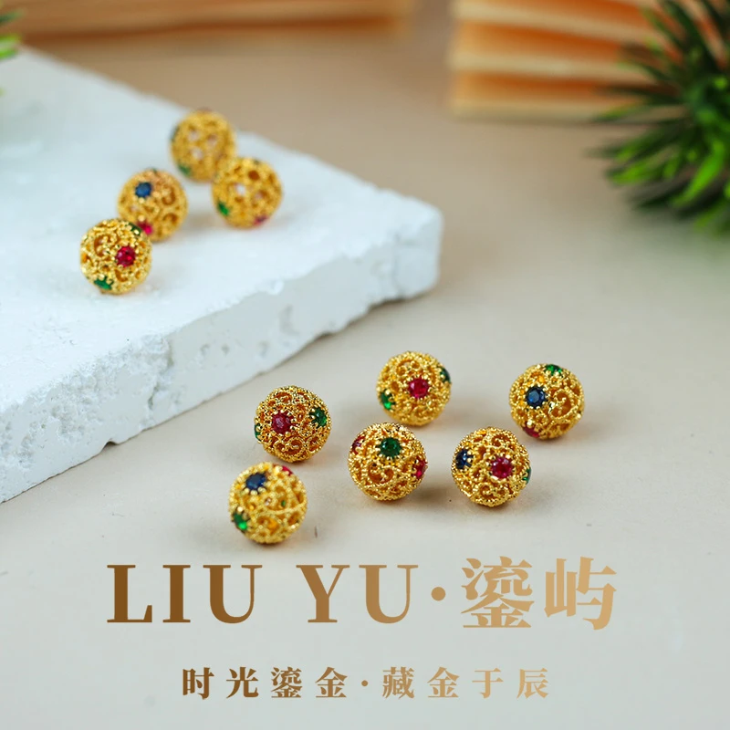18k金花丝路路通配件（多样性发其一）