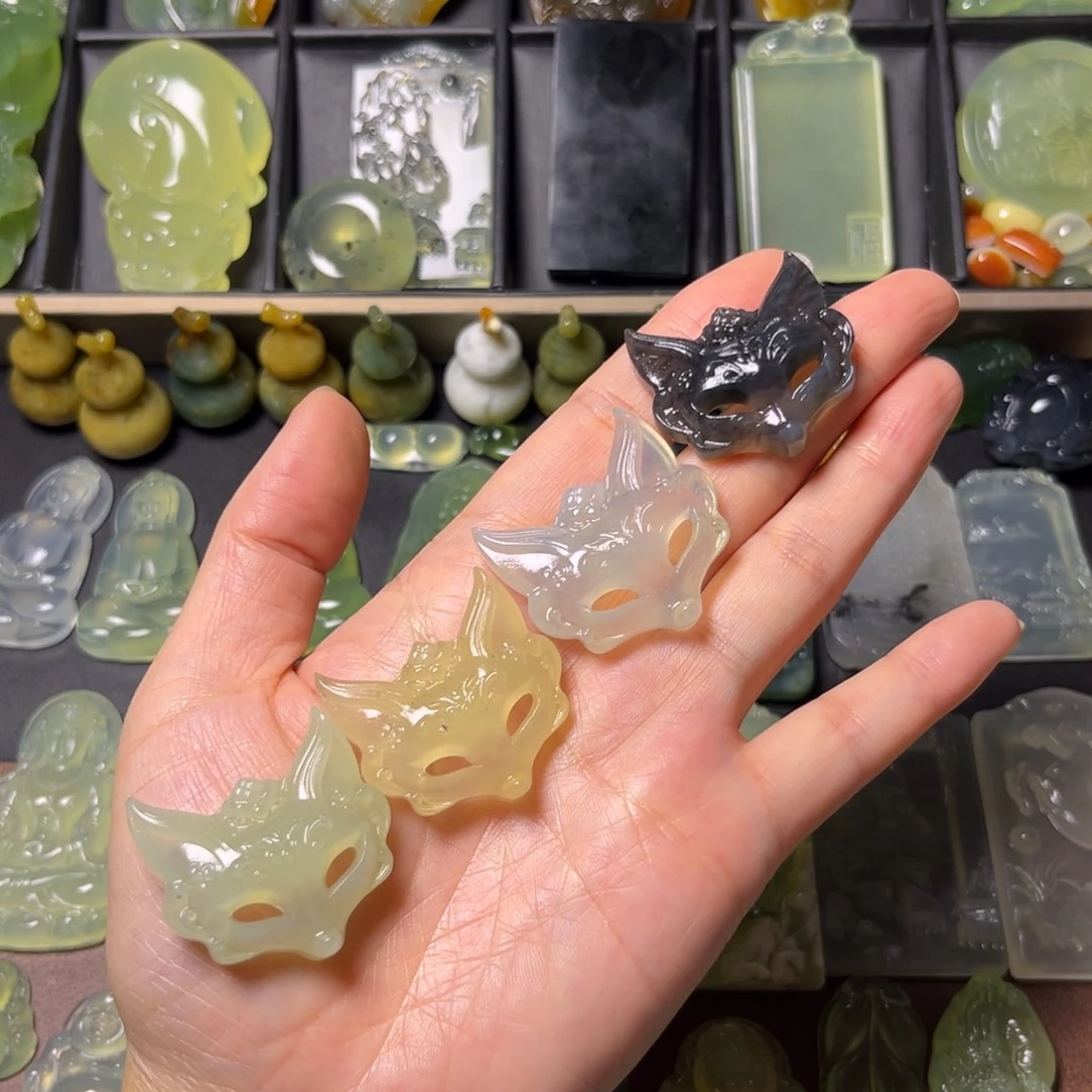 蛇纹石玉未镶嵌吊坠(不含链)