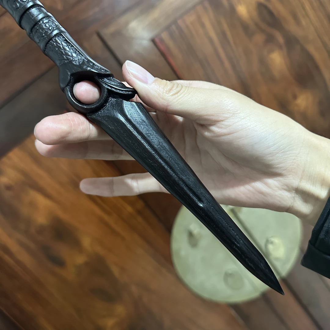 暗河传苏昌河寸指剑紫光檀材质长度32厘米