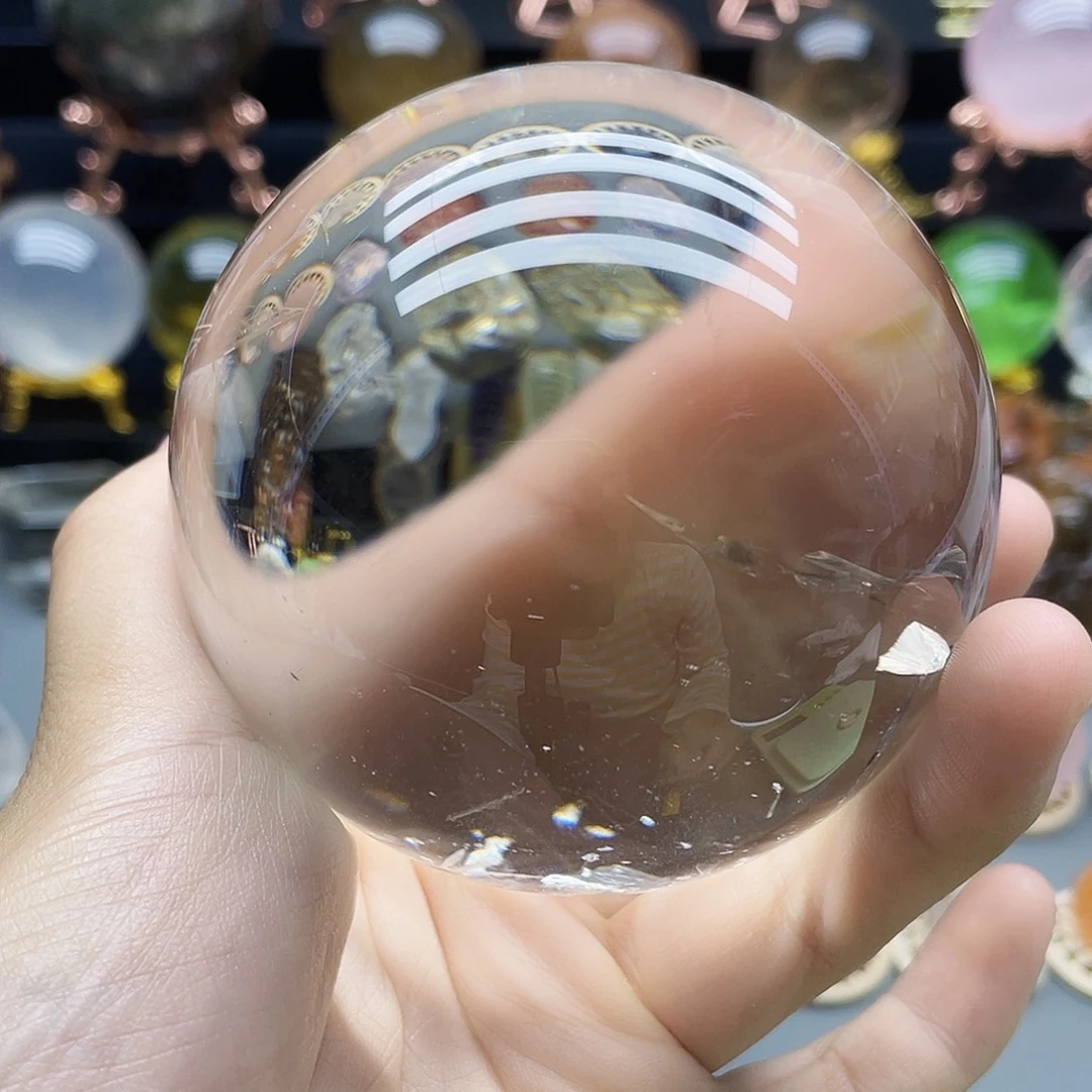 未镶嵌珠宝半成品水晶天然白水晶81.7mm