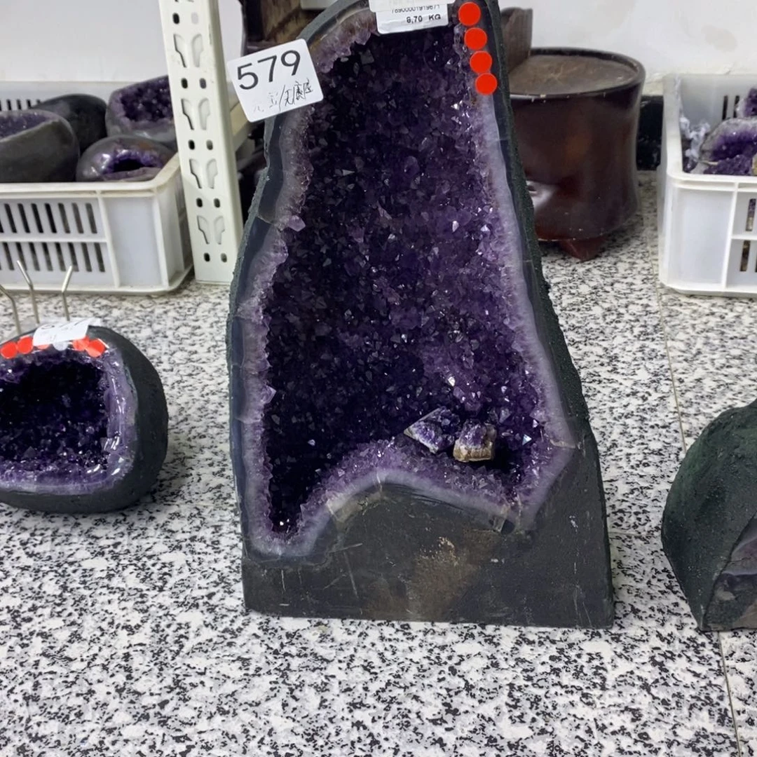 菏***妹珠宝半成品未镶嵌紫晶461