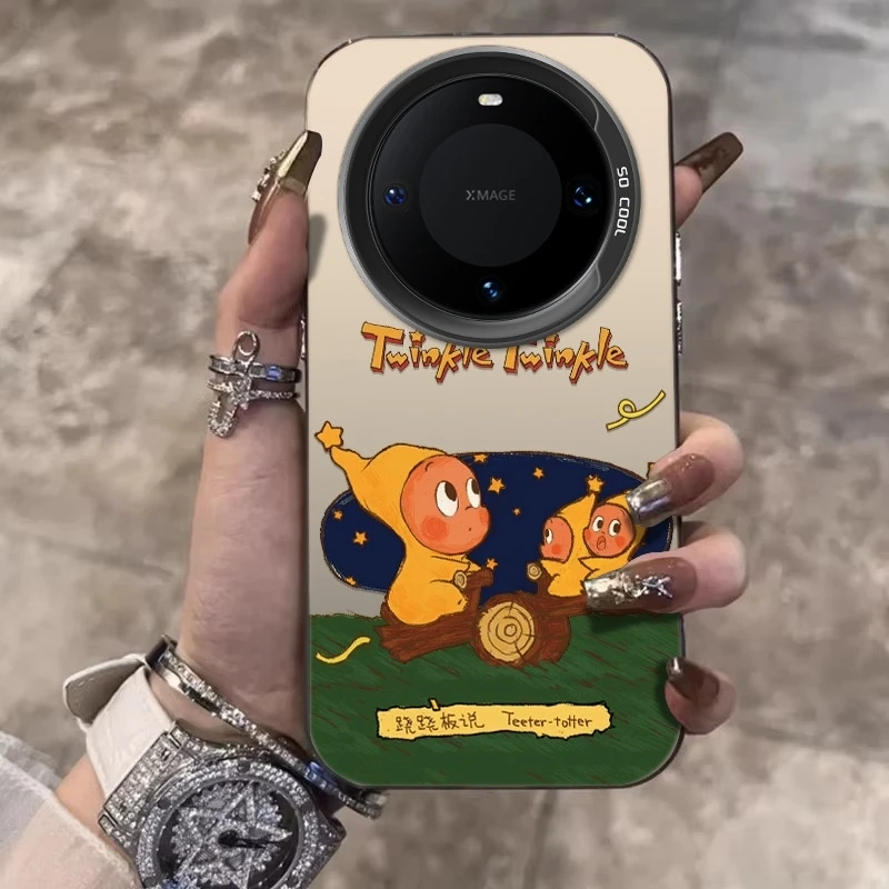 露宿星星人适用华为mate60pro手机壳70rs高级感P70/80小众全包防