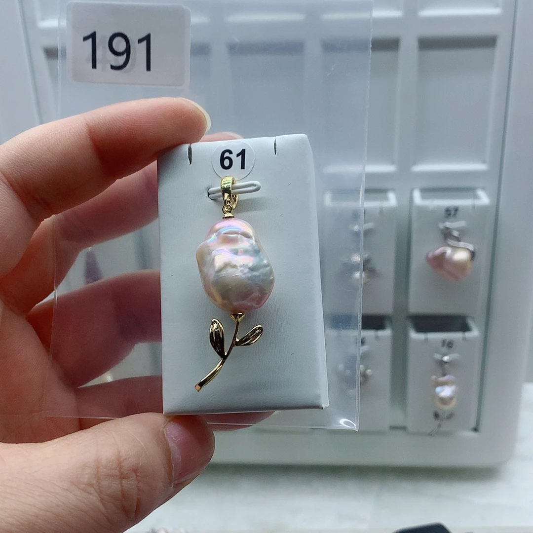 長***安淡水珍珠合金吊坠(不含链)