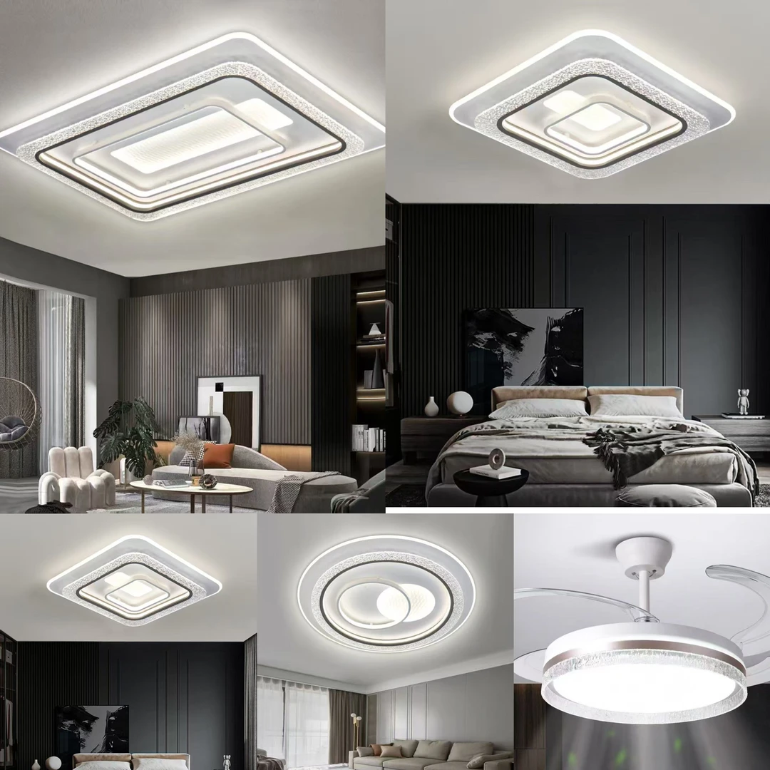 顺丰包邮包安装客厅卧室灯新款现代简约大气高亮全屋智能语音灯具