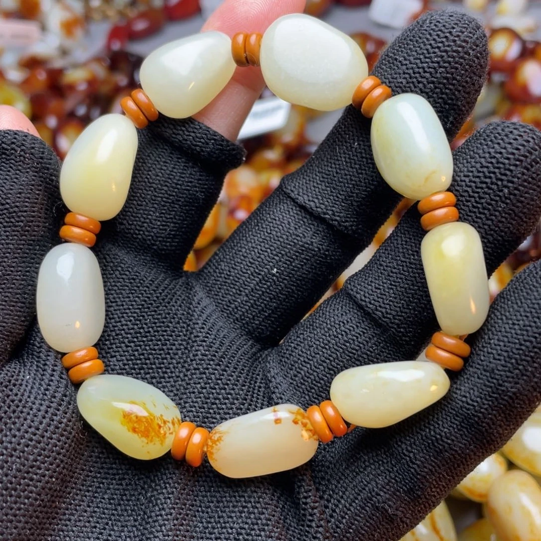 和田玉未镶嵌手链