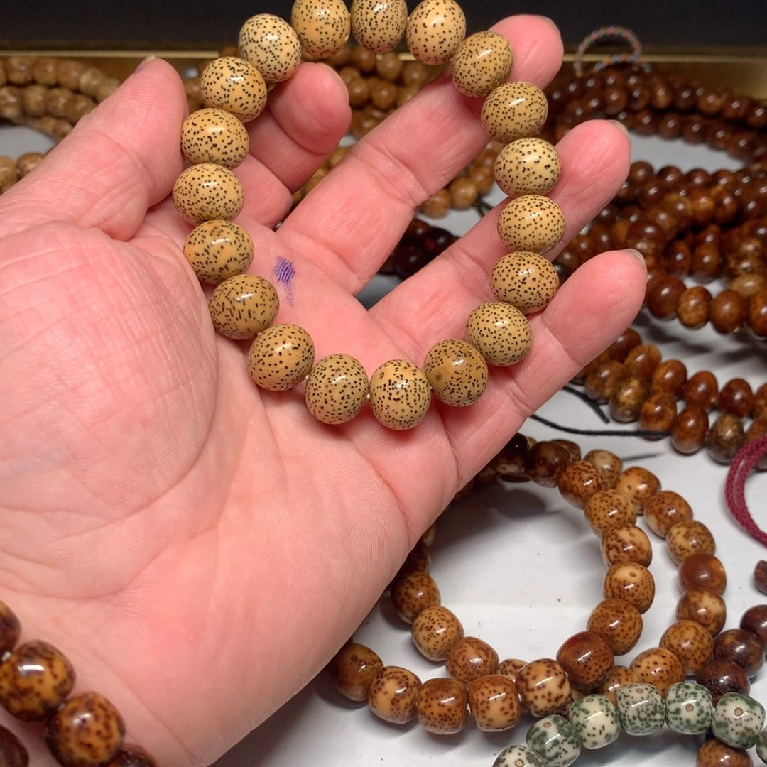 吊坠星月菩提陈化料1412奶油皮胖苹果圆