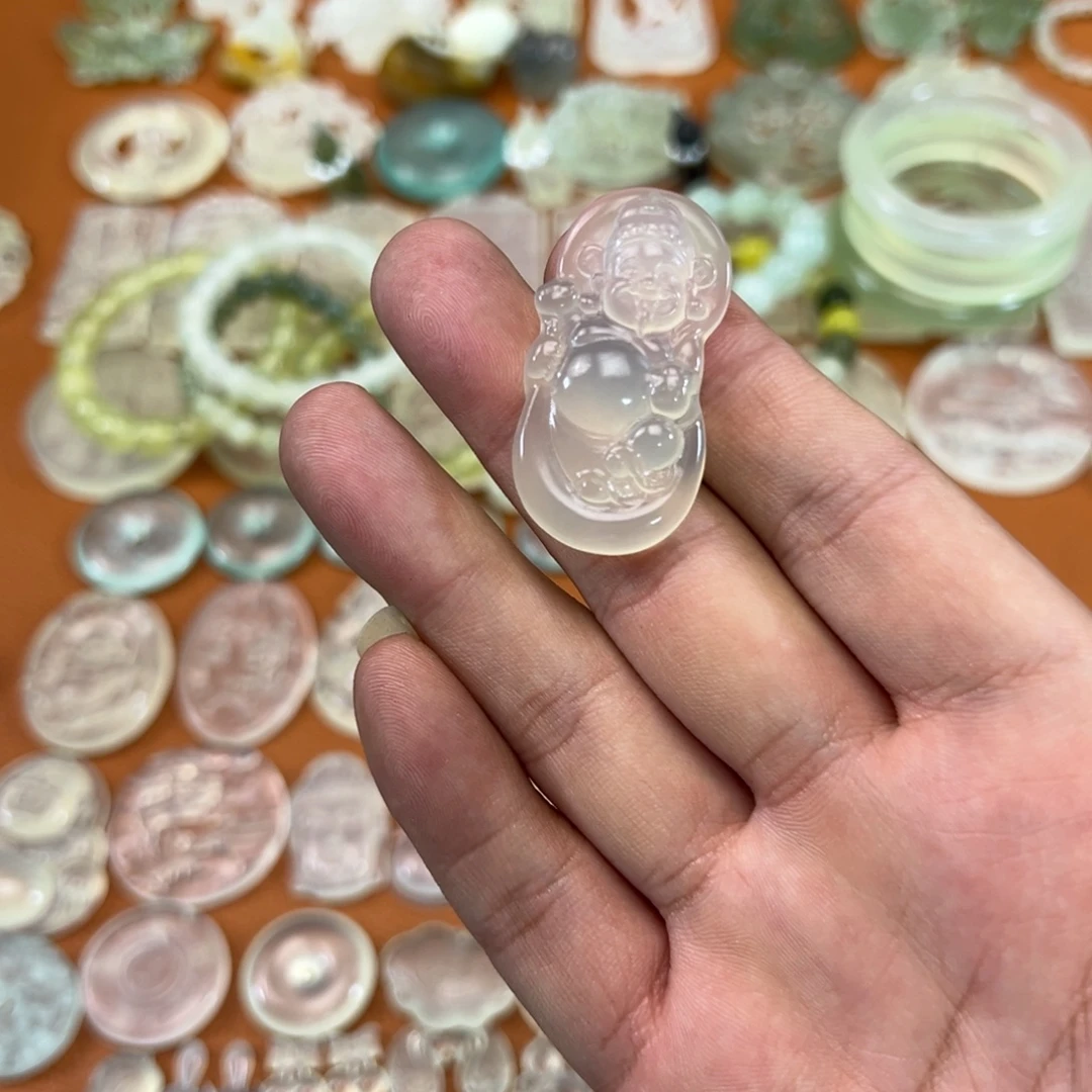 蛇纹石玉未镶嵌多样性随机发一