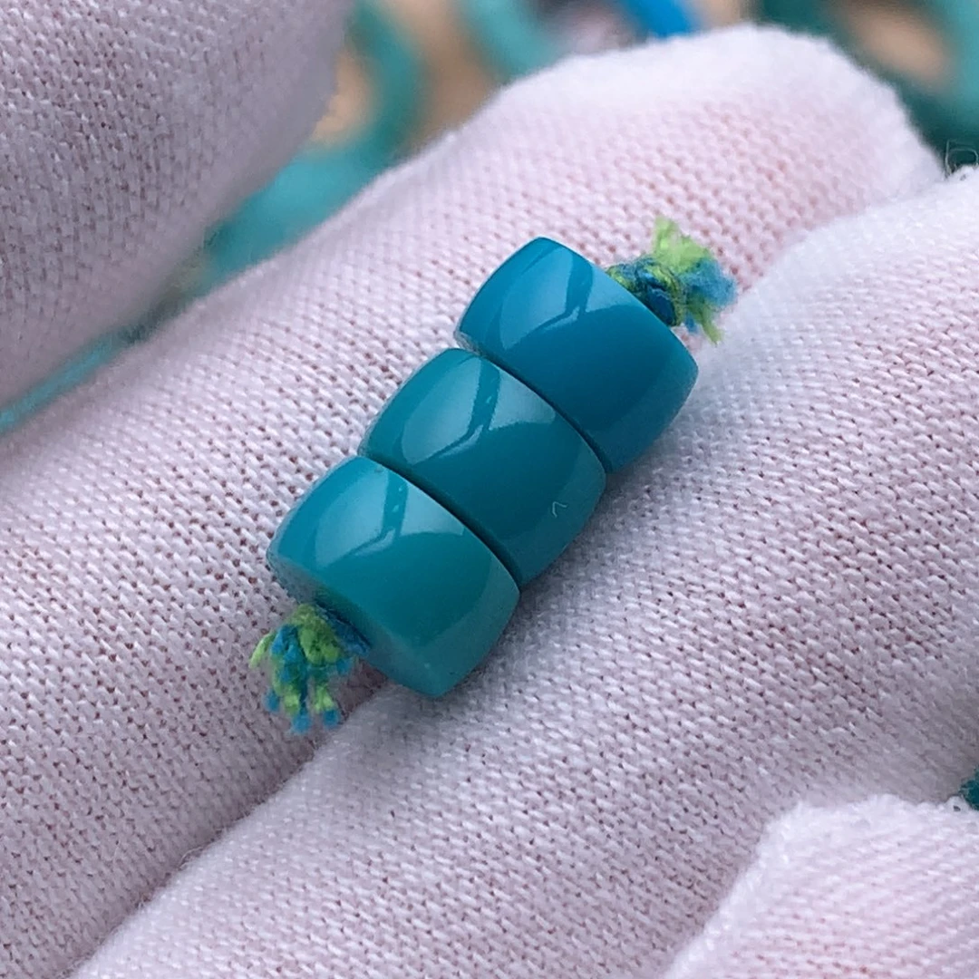 未镶嵌绿松石珠宝奇石7.5mm