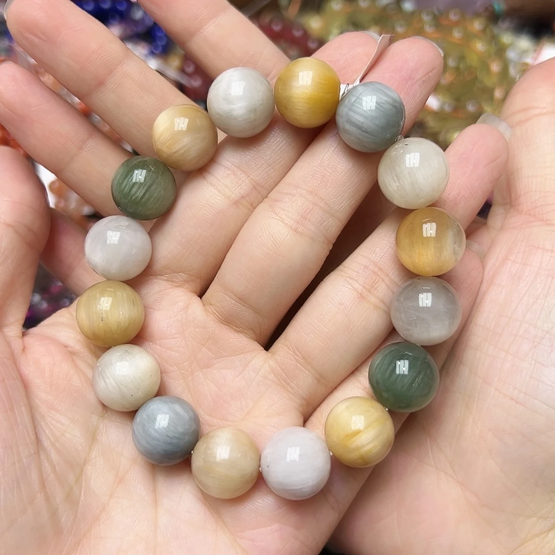 水晶未镶嵌手链多样性发一