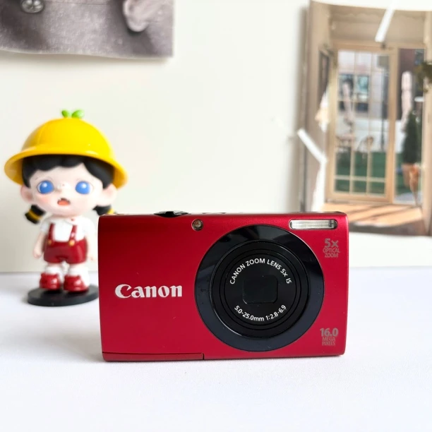 9新 Canon/佳能 a3400红色 1600万像素5倍变焦 冷白通透有质感