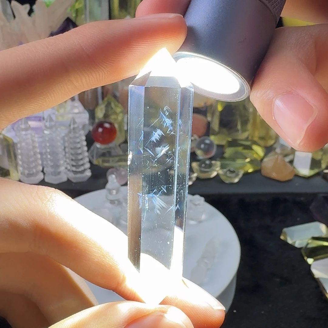 未镶嵌珠宝半成品水晶白水晶显针