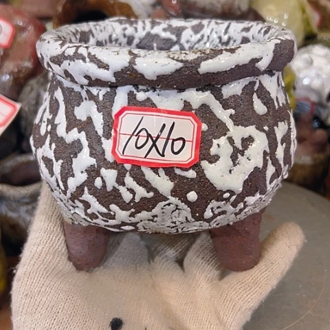 粗陶花盆手工花盆制作就这样