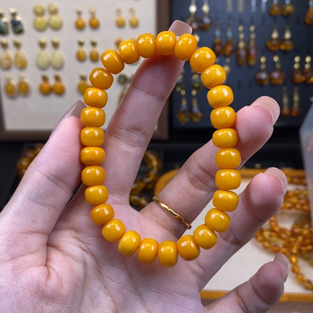 裸石琥珀未镶嵌成品