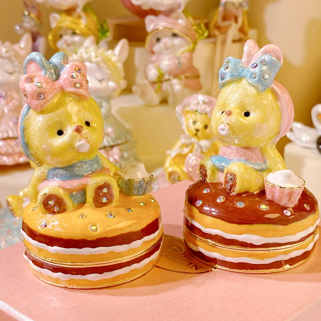 进阶【饼干小萌熊】创意摆件珐琅彩珠宝首饰盒