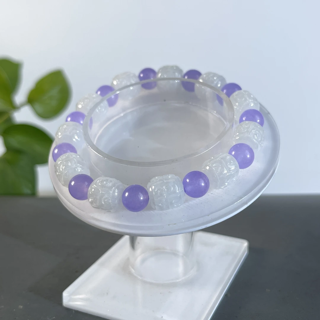 JYB30-32   天然缅甸翡翠A货 翡翠手串（含配饰）