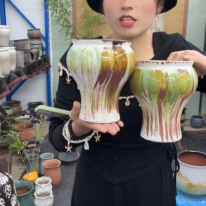 12×17 -粗陶花盆有孔-买买买