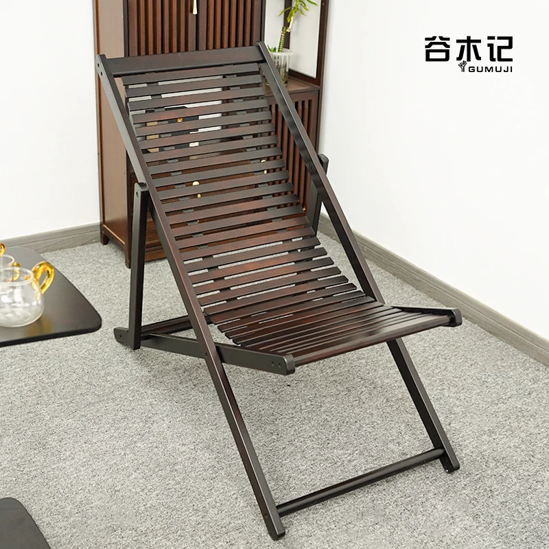躺椅折叠午休可坐可躺懒人竹椅结实耐用家用休闲夏天大人阳台凉椅