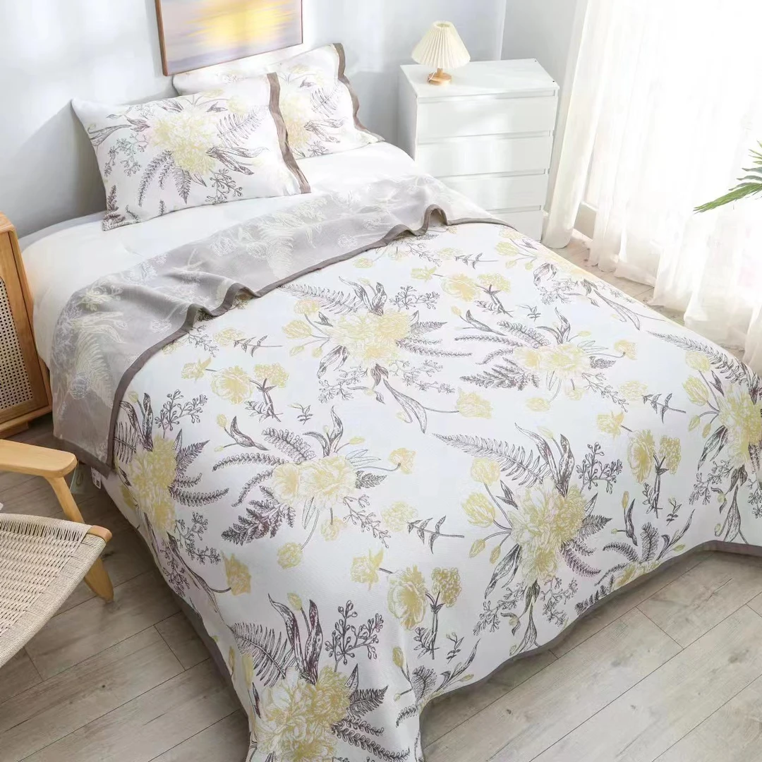 【百花齐放】230*250加大轻奢重工艺床盖 米