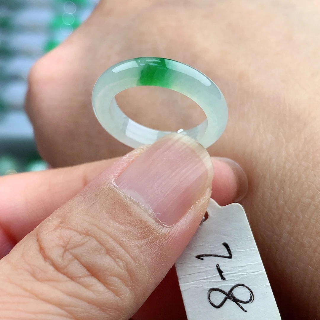 未镶嵌戒指翡翠7-8号