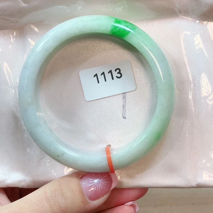 翡翠手镯未镶嵌天然翡翠手镯54