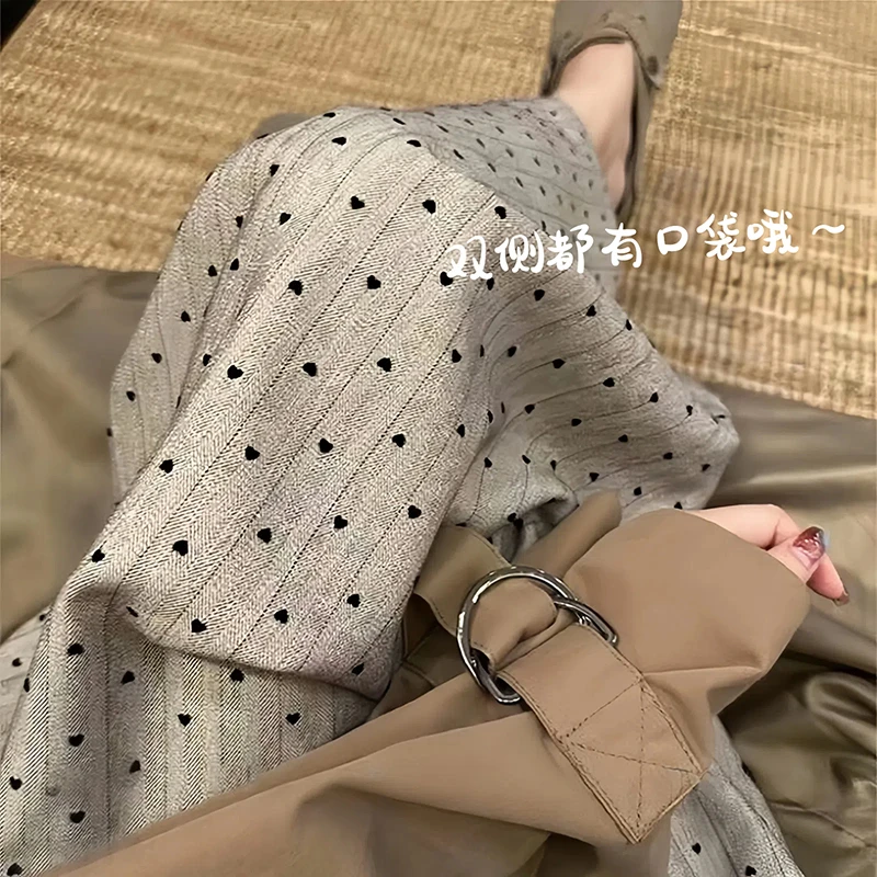 【双口袋棉绸阔腿裤】薄款夏季居家棉绵绸长裤大码【小果】#2425