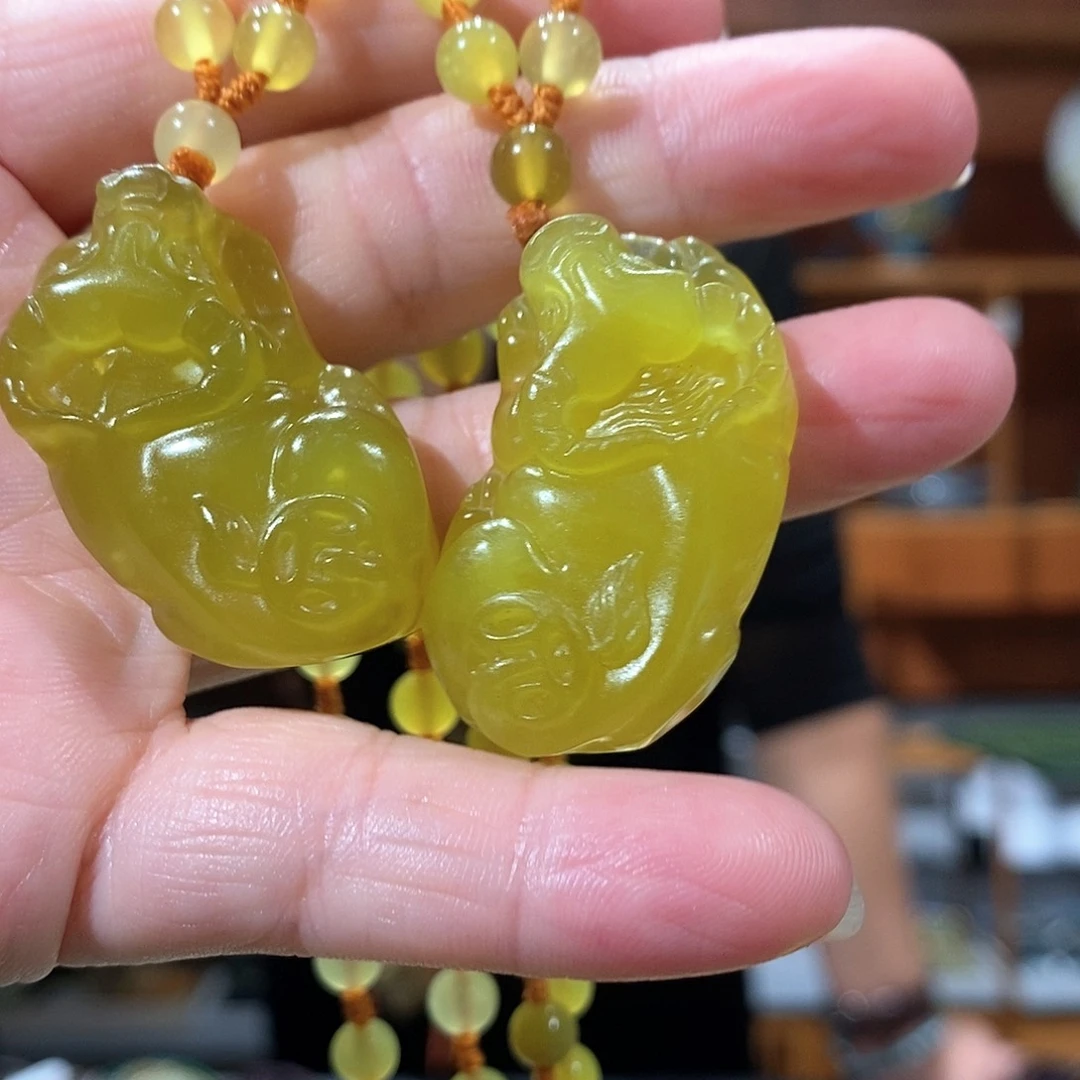 未镶嵌岫玉毛衣链