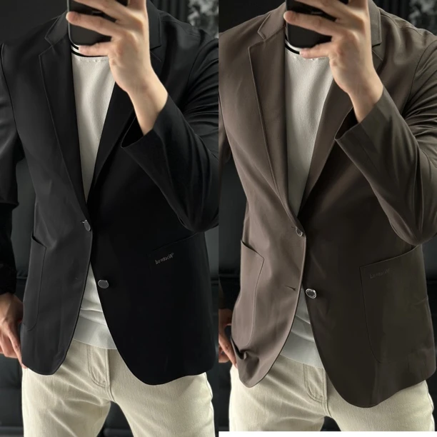 新款轻奢男士无痕免熨烫款西服2210