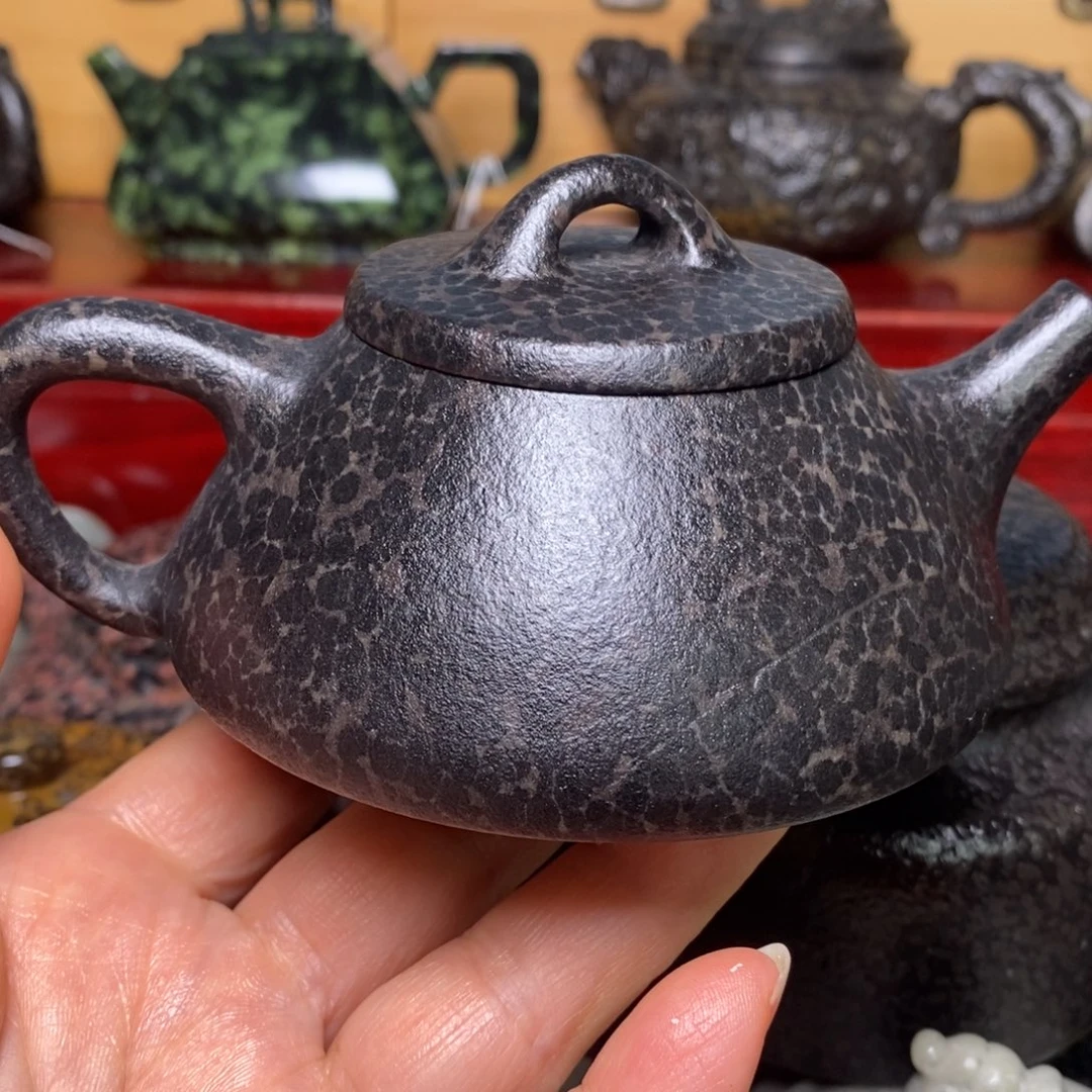 冰碛岩豹纹石瓢壶160cc石线