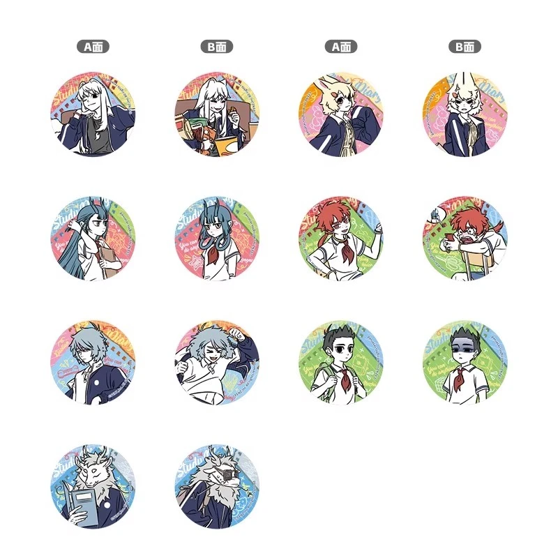 【非人哉X田园野趣X非人旅行X今天要上学】分子正版第二弹方圆吧唧