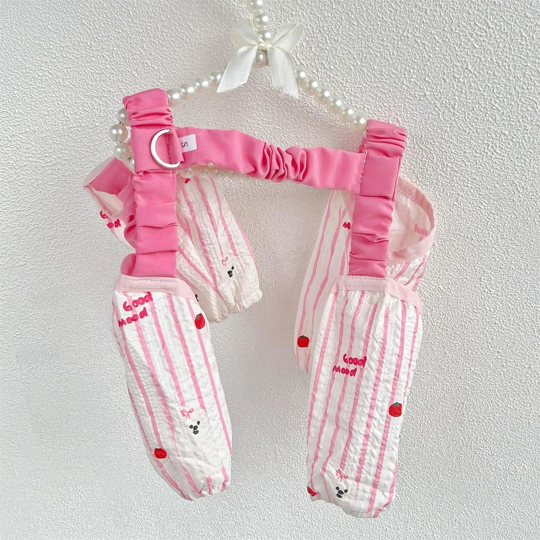 狗狗防尘裤遛弯裤春夏防脏防虫轻薄四脚裤腿套护腿小型犬四季衣服