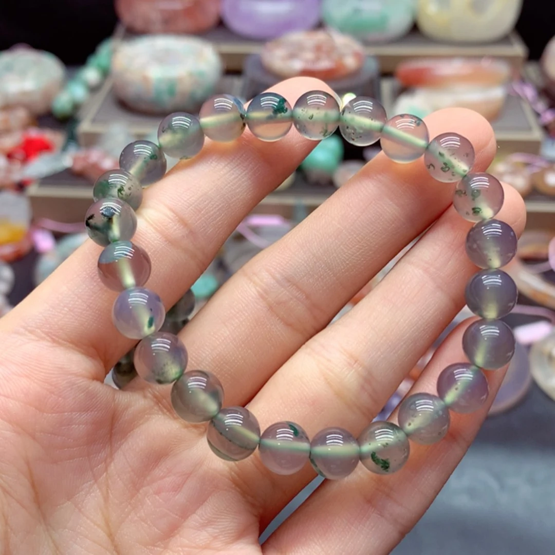 【闪购商品】未镶嵌手链玛瑙/玉髓青**渐9