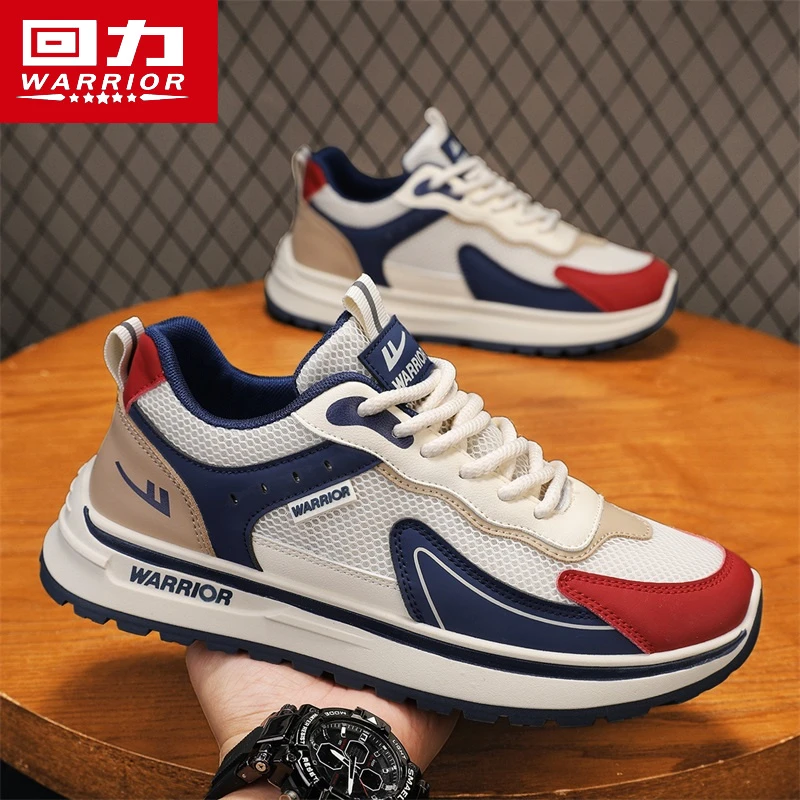 回力男鞋跑步运动冬季2025新款网面透气休闲防滑小白软底减震潮鞋