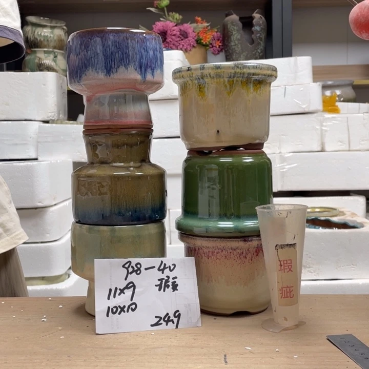 粗陶多肉花盆微瑕40