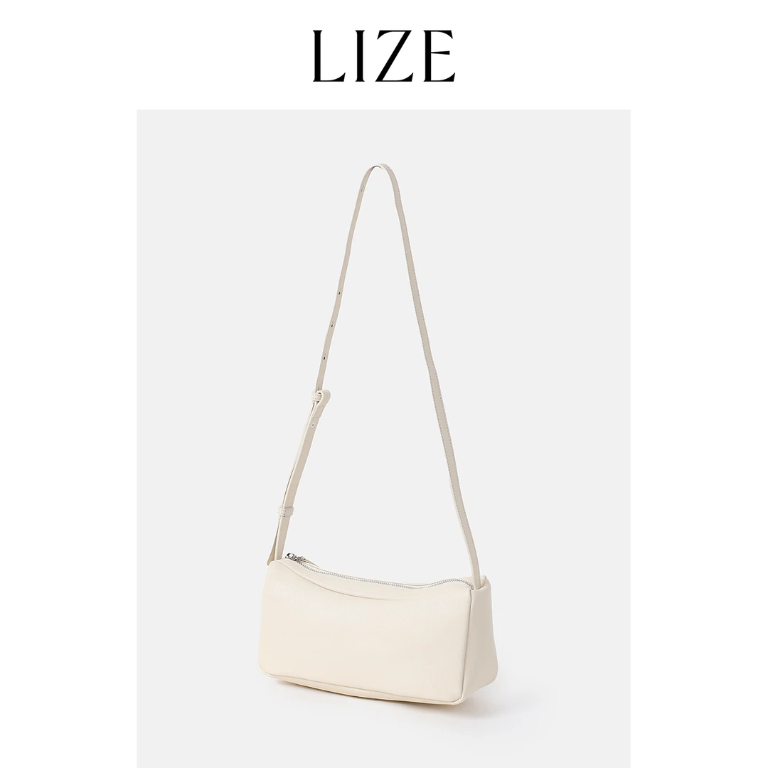 LIZE「随心小方包」高定纳帕纹头层牛皮.斜挎包ZED0050