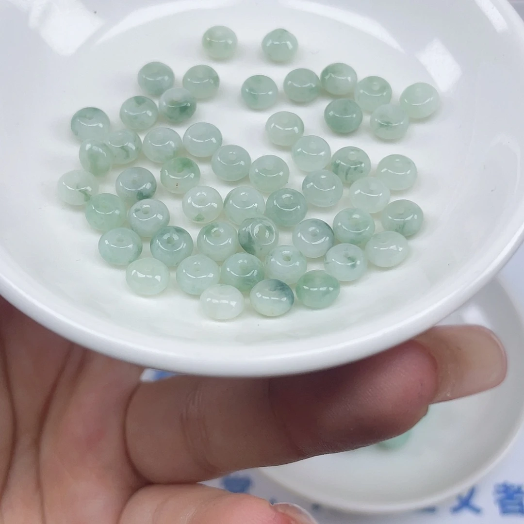 翡翠散珠卡6*3.7,50颗