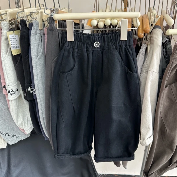 秋季水洗棉布裤男童宽松长裤 x137