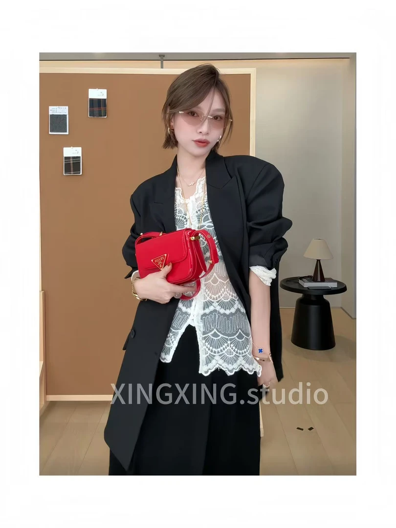 X.x.秋季新款复古欧美风百搭显瘦小西装时尚西服外套306