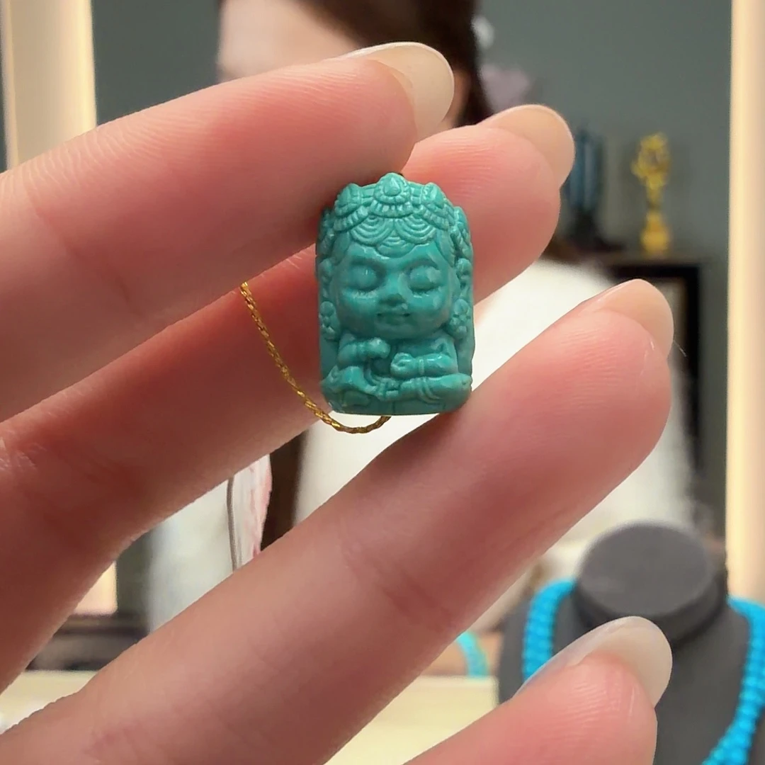 绿松石未镶嵌颈饰