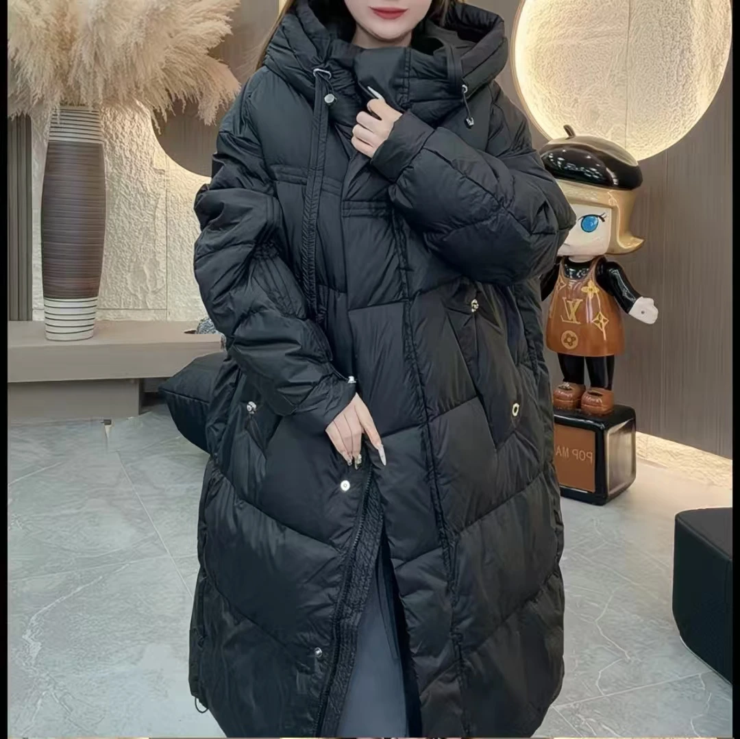 冬季新款大被子厚绒保暖时尚中长款羽绒服外套A2650款