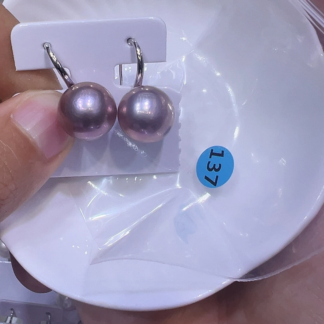 耳饰淡水珍珠银S925镶嵌